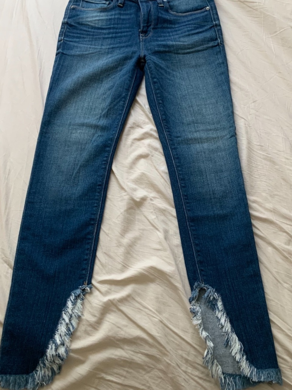NWT Hudson Jeans Nico Super Skinny Jeans Size 27 Frayed Ankle